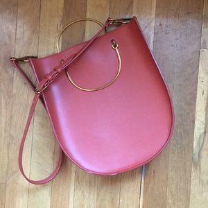 Charles And Keith Bucket Bag Coral